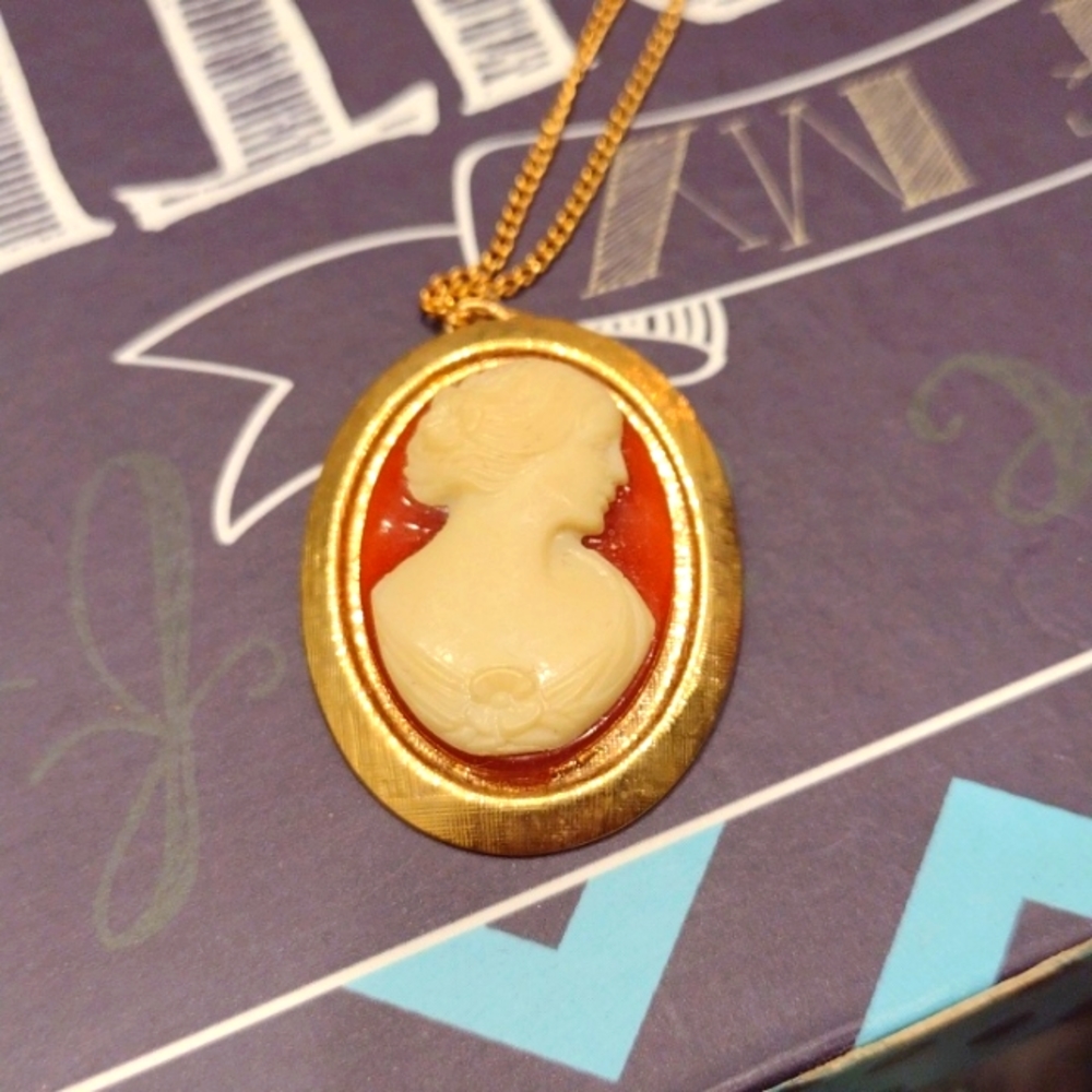 Antique cameo necklace